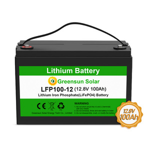 Lifepo4 Battery 12V 100Ah 200Ah 300Ah 100 300 200Ah Deep Cycle 12.8V Solar 24V 12V Lithium Ion Battery Pack With Bms