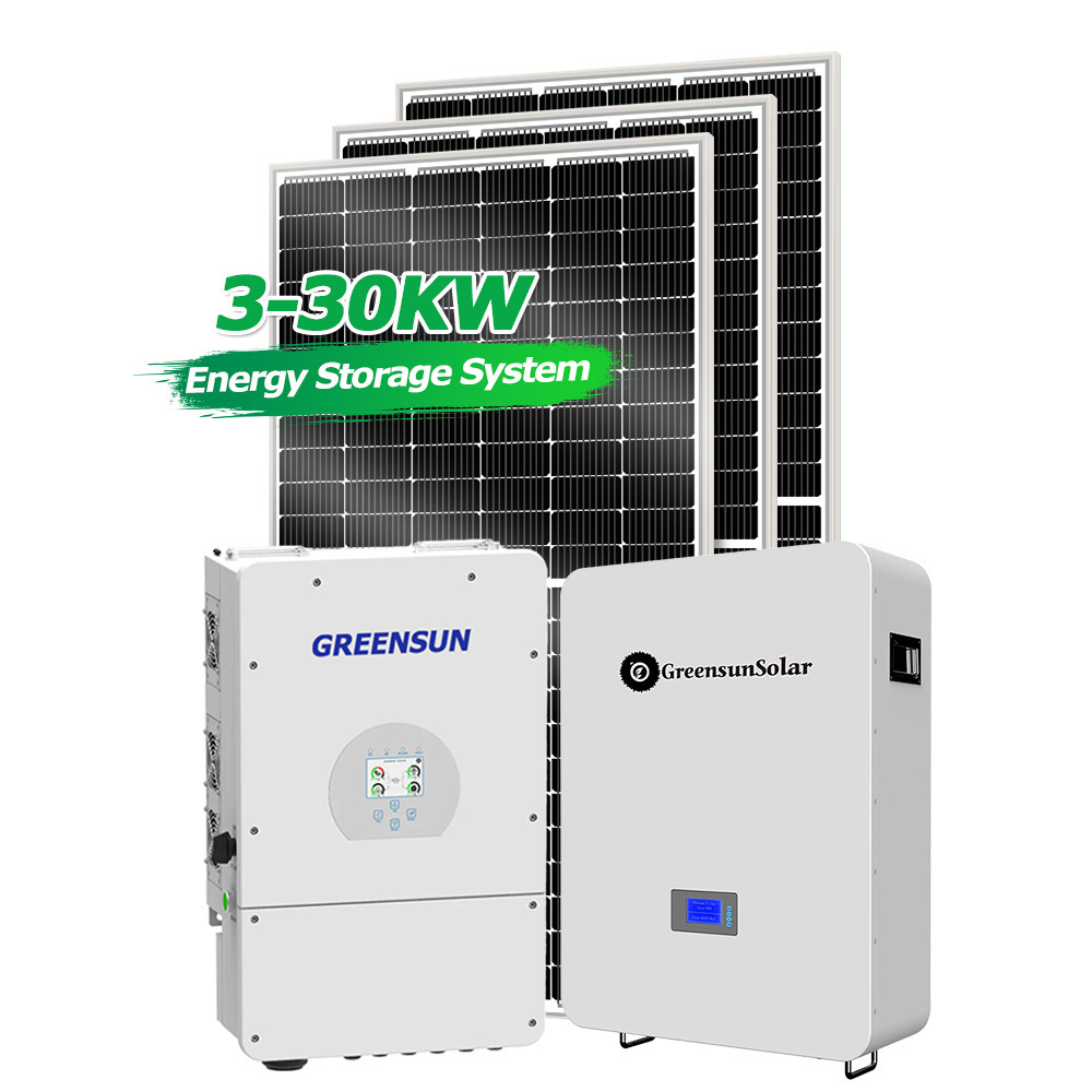 Battery Energy Storage System 10KW 15KW 20KW 30KW Hybrid Solar Panel System 20 KW Home Solar Kit