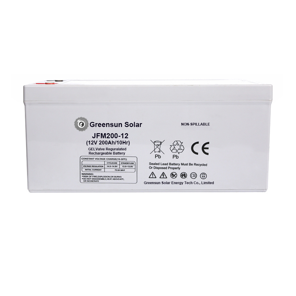 Green Power Solar Agm Battery 12v 200Ah 250Ah 300Ah Eu Supply Bms Gel Dry Cell Inverter Battery