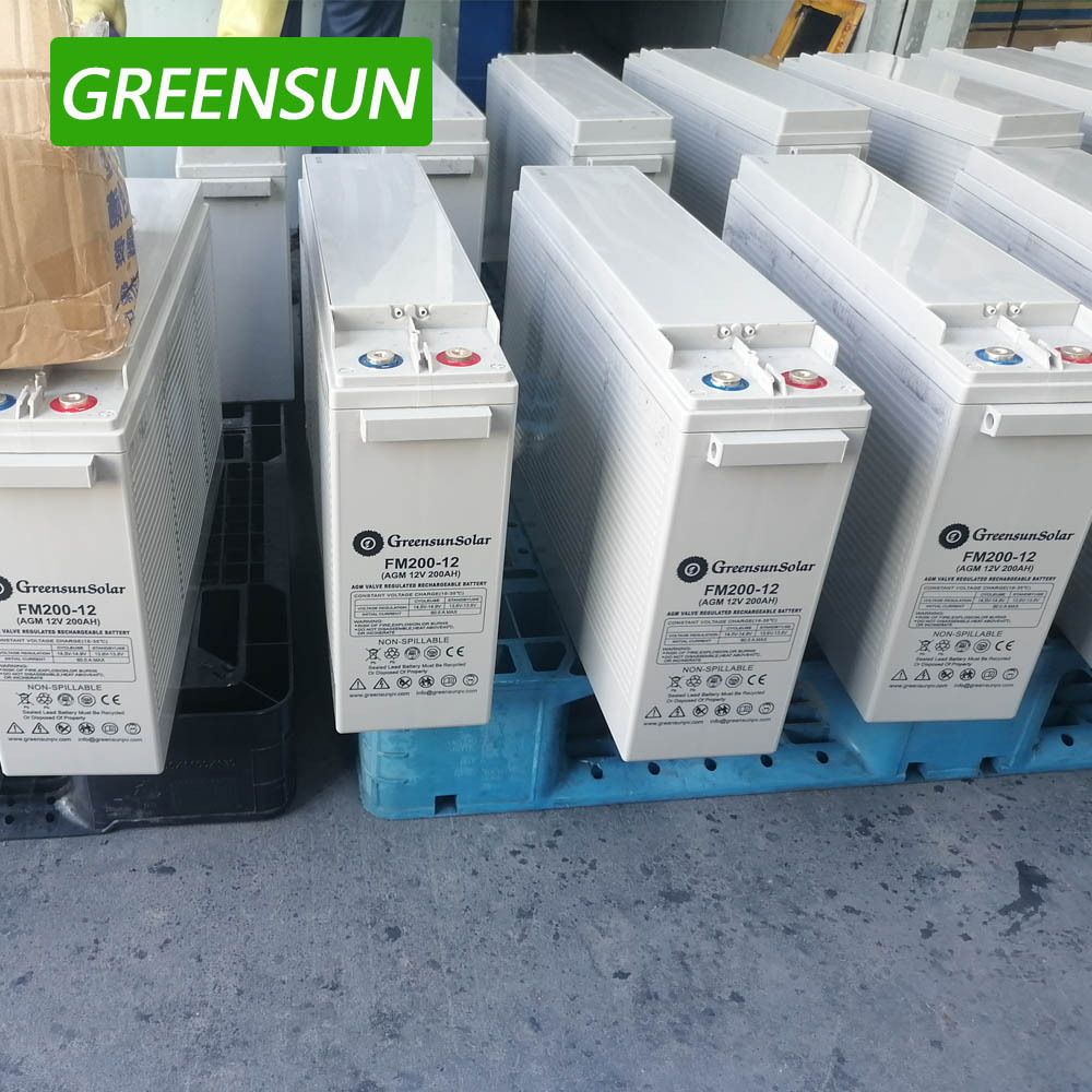 Deep Cycle Solar Battery 12V 100Ah 150Ah 200Ah Front Terminal Gel Battery Energy Storage Battery Price