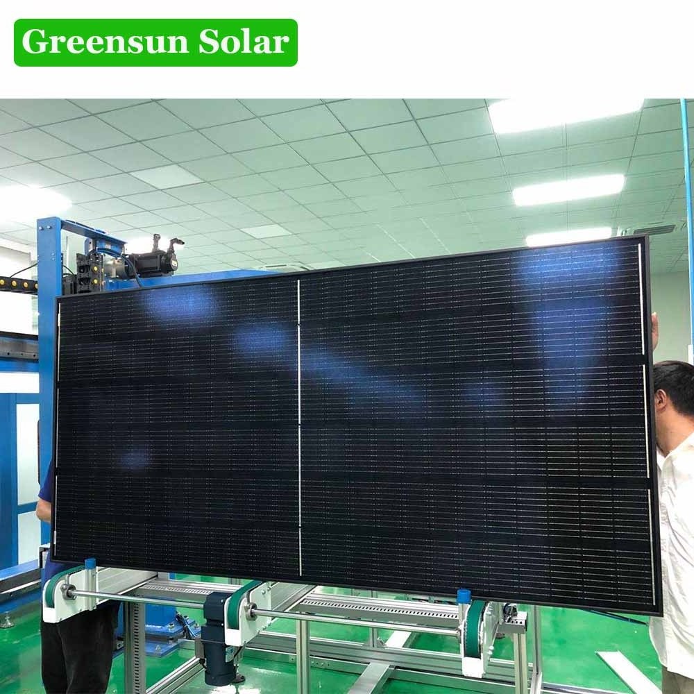 Greensun Topcon N Type 16BB All Black Solar Panel Mono 570W 580W 590W Full Black Panel Solar For Home