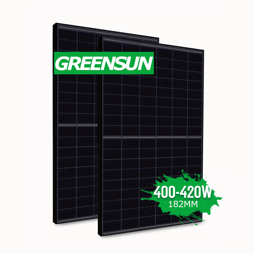 All black Solar Panel 360W 380W 400W 405W 410W Monocrystalline 5BB 360Wp Solar PV Modules 360 Watt