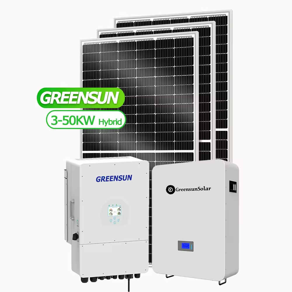 40kw 50kw 60kw Hot Sale Hybrid Solar System For Home Use With Solar Panel Mounting Rails