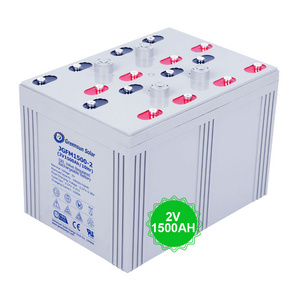 Greensun Factory GEL 2V 600Ah 800Ah 1000Ah 1500Ah Rechargeable Solar Battery Battrie 1500AH 2V