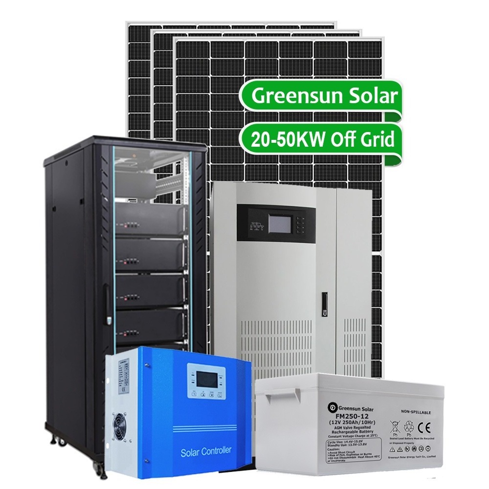 20KW Complete Solar System Generator Off Grid  Photovoltaic Solar Power System 20 KW With Battery