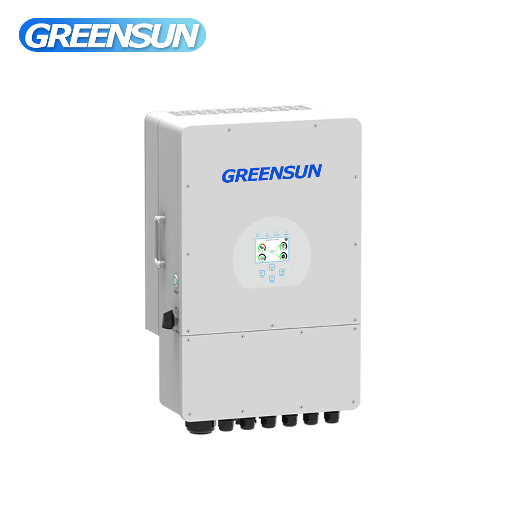 Greensun hybrid on off grid 3kw 5kw 10kw 15kw 25kw 30kw with 10kwh 30kwh lithium battery complete solar system