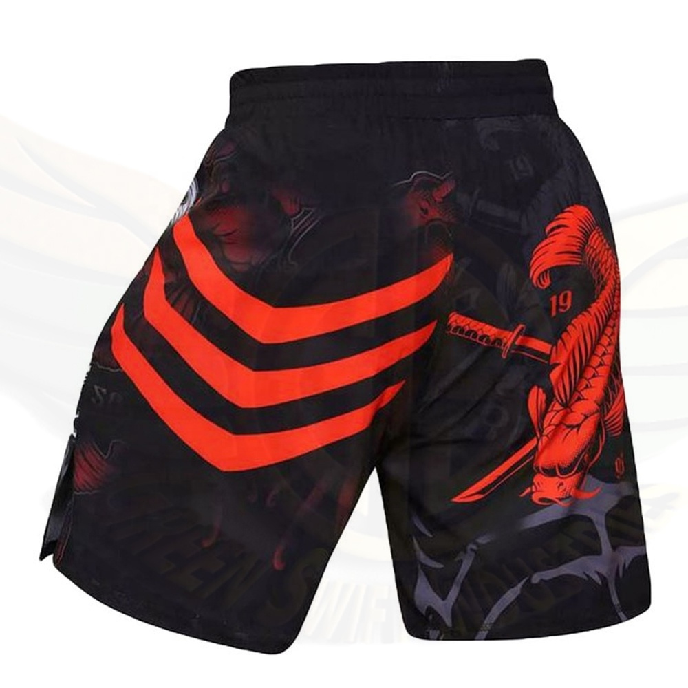 New Design Wholesale Your Own With Men Slits Fabric For Sublimation Printed UFC MMA 100% Polyester Fighting Shorts