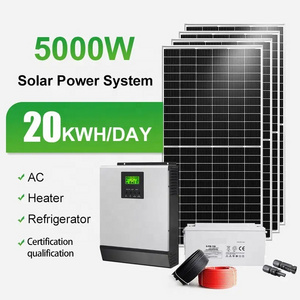 On And Off Grid Solar Energy System 5kW 10kW Hybrid Solar Power System Home Solar Panel Kit