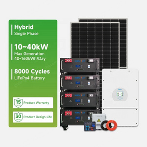 5kW 6kW 8kW 10kW 20kW Solar Power System With Lithium Battery Hybrid Solar Energy Systems Kit Complete