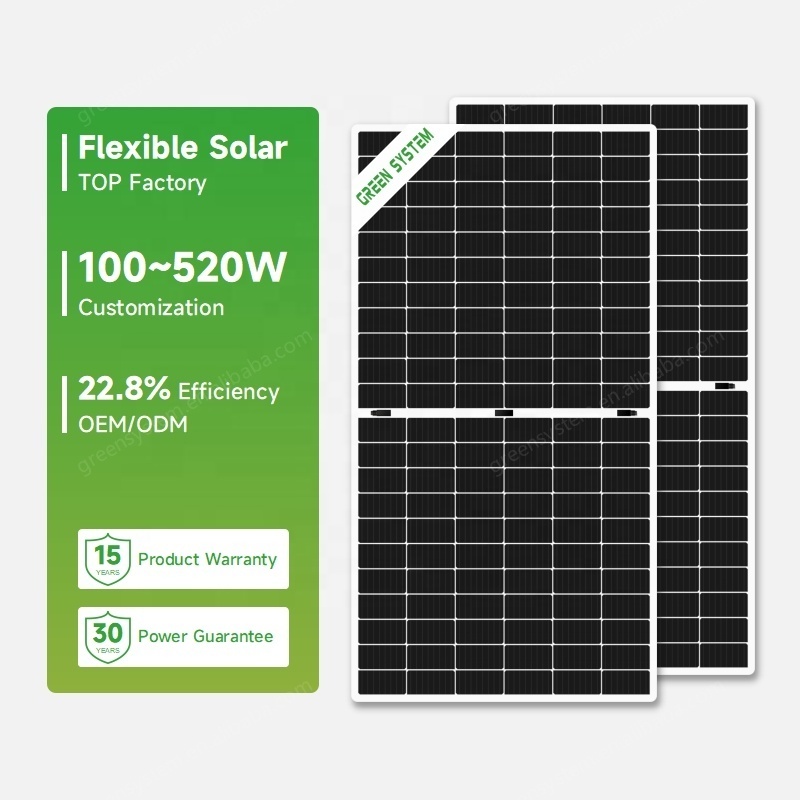 Customization Portable Flex Solar Film PV Panel 100W To 520W Photovoltaic Module Adhesive Flexible Solar Panels