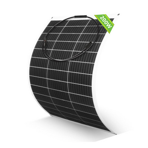 200 watt flexible solar panel customized light weight for RV balcony roof semiflexible solar panels