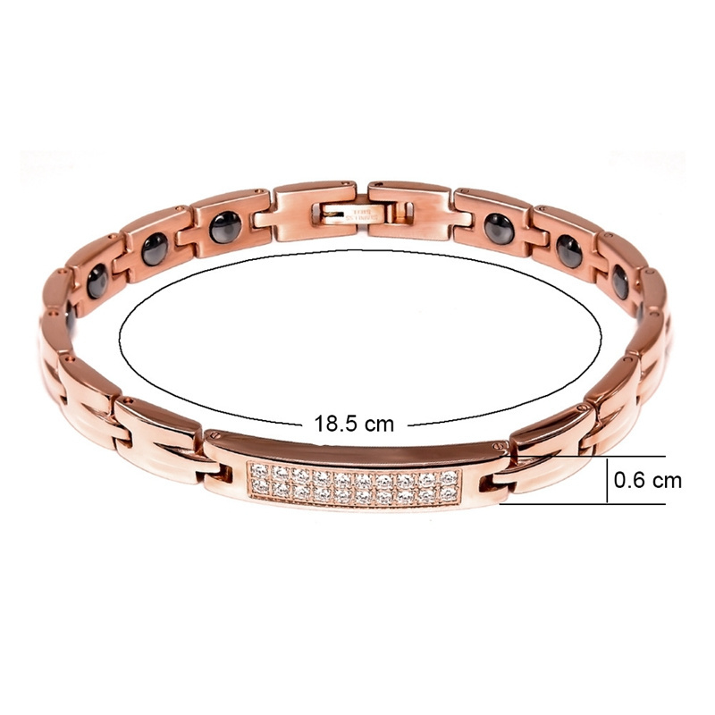 Women Rose Gold Bracelets Bangle Glossy Stainless Steel Temperament Sister BFF Party Jewelry Personalized Gift