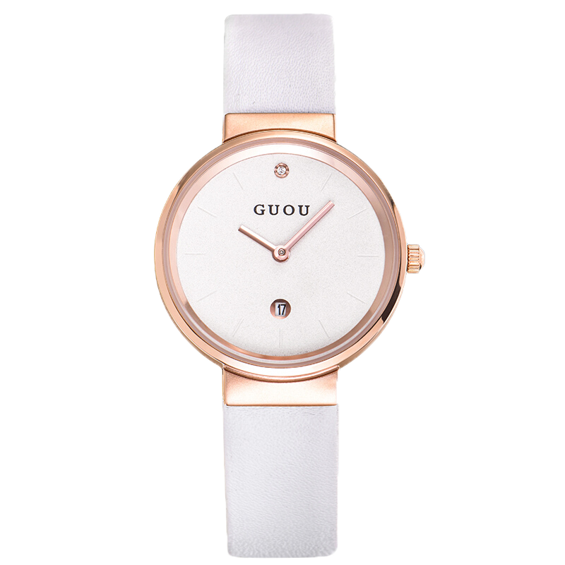 Women Watch GUOU Fashion Rose Watch for Women Casual Waterproof Quartz Ladies Stainless Steel Watch relogio feminino