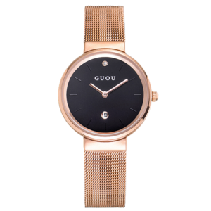 Women Watch GUOU Fashion Rose Watch for Women Casual Waterproof Quartz Ladies Stainless Steel Watch relogio feminino