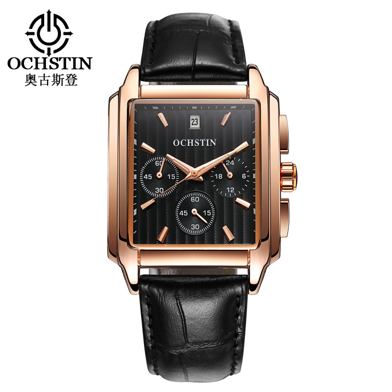 OCHSTIN Clocks 063 Chronograph Sport Clock Top Brand Luxury Men's Rectangle Watch Men Male Casual Quartz Wrist Watches