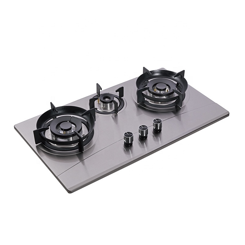 Fashion Attractive Design Table Gas Stove Stand Major Kitchen Appliances Built-In 3 Burner Gas Stove Top Kitchen Hob