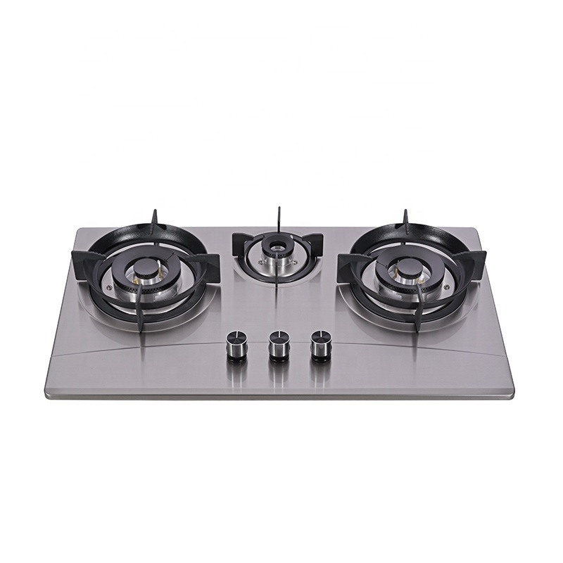 Fashion Attractive Design Table Gas Stove Stand Major Kitchen Appliances Built-In 3 Burner Gas Stove Top Kitchen Hob