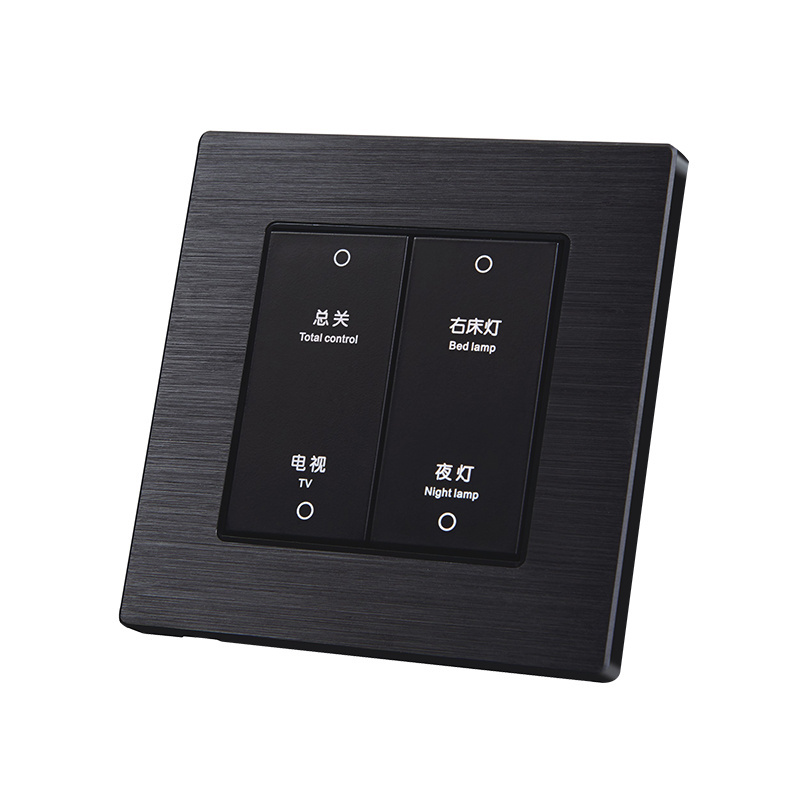 Greentech black color electric wall switch sockets and switches