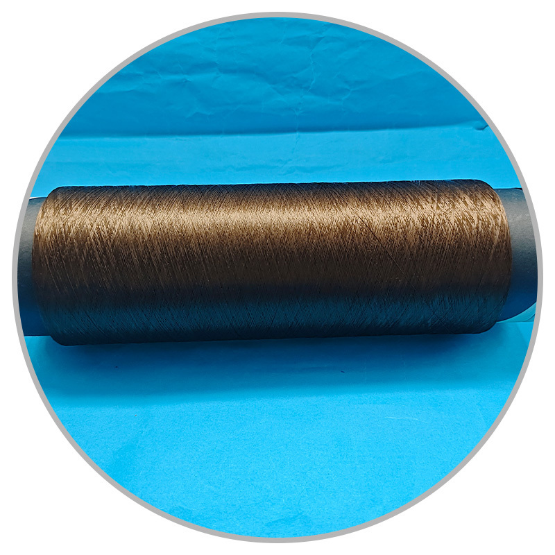 China brown ptfe yarn multifilament 400D for woven fabric