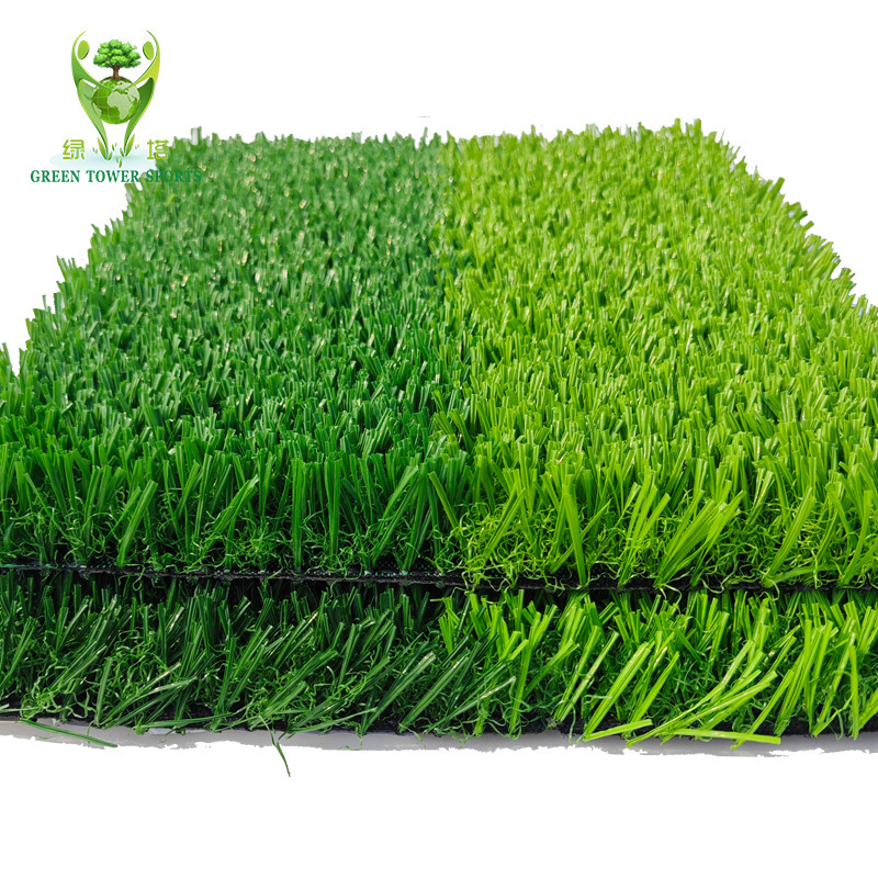 Noninfilled football grass for football soccer field 25mm 30mm High density Durable sand free artificial grass