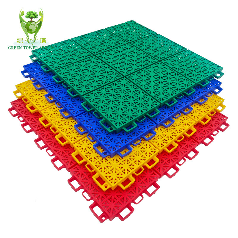 Multifunctional Modular PP Plastic Interlocking Flooring Tiles Portable Durable Pickleball Basketball Tennis Volleyball Court