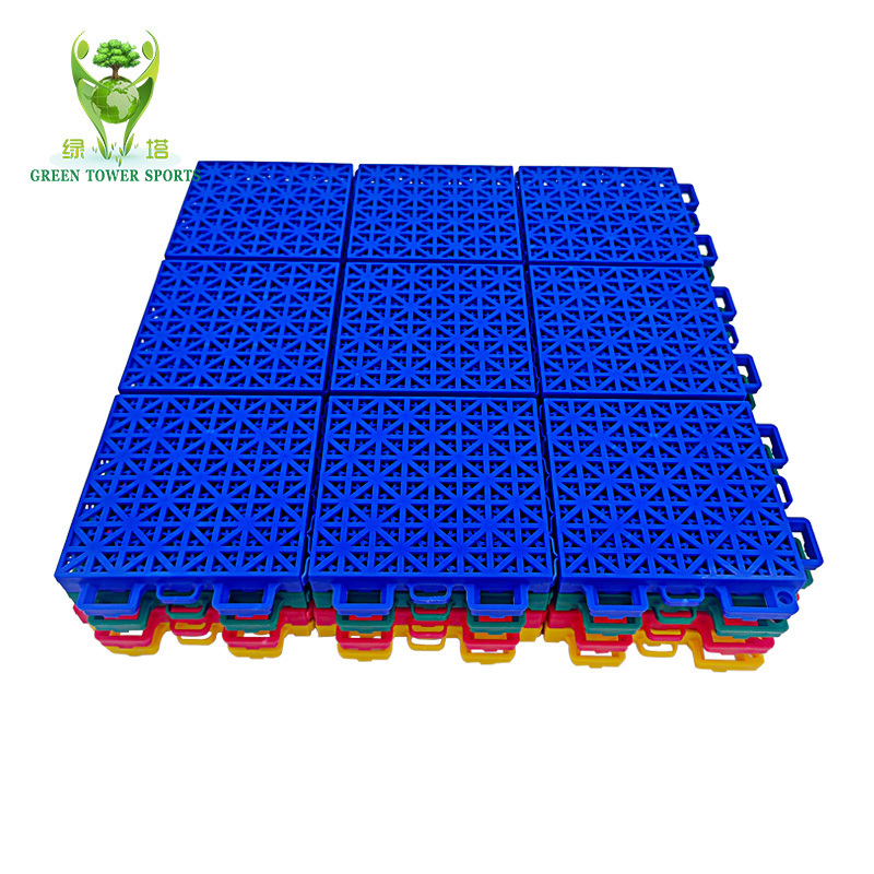 Multifunctional Modular PP Plastic Interlocking Flooring Tiles Portable Durable Pickleball Basketball Tennis Volleyball Court