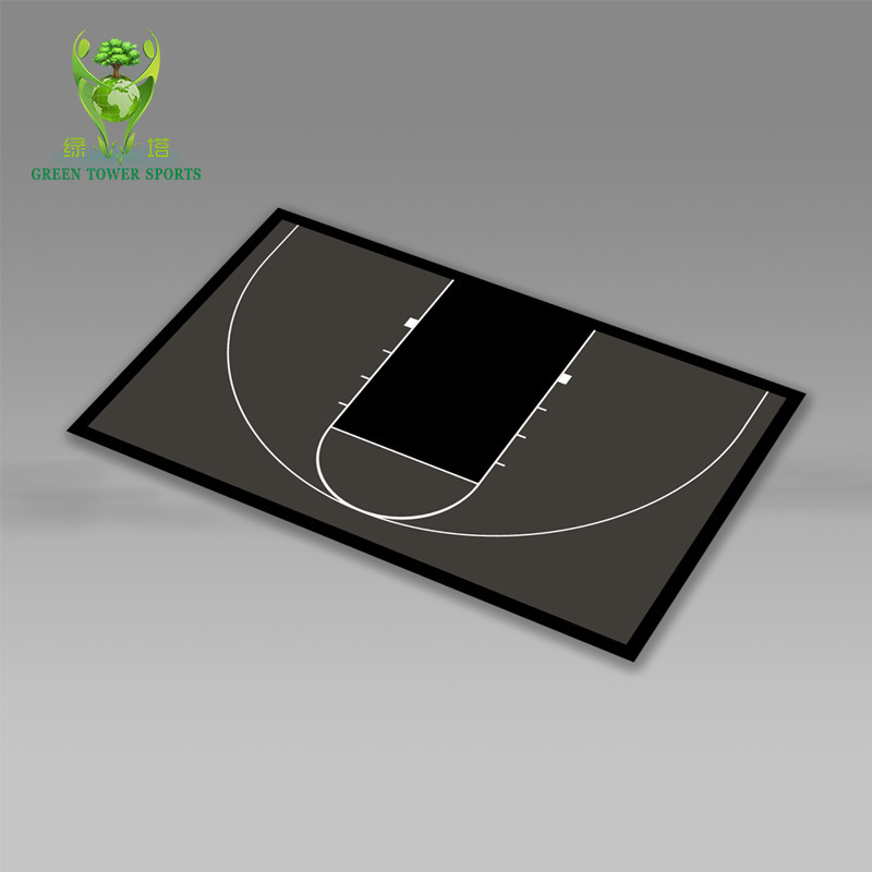 Pp Suspended Plastic Interlocking Basketball Court /tennis Court/Futsal Court Assembled Floor For outdoor Sport tiles