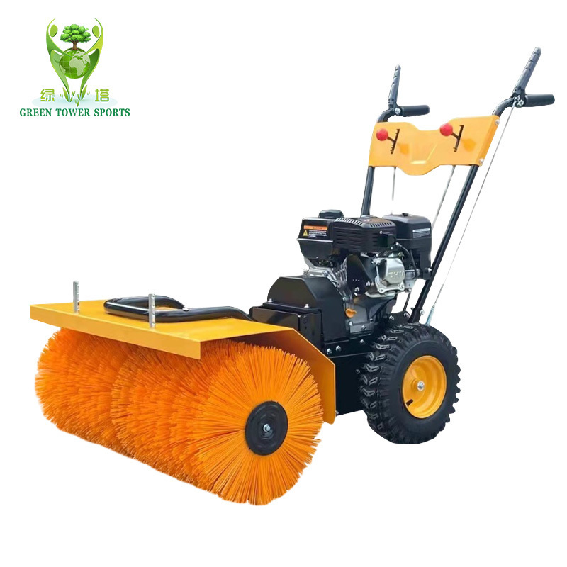 Small portable brush machine for installation and maintenance of artificial grass (installation and daily