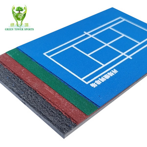 Tennis Courts Artificial Grass PU Backing Anti-UV 1 Outdoor  Court Rug Grass