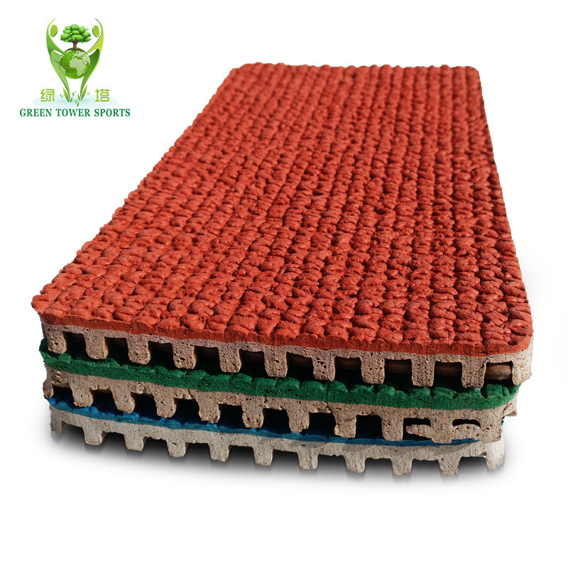 Flooring Mat Tartan Running Carpet Athletic Jogging Tile rubber synthetic prefabricated running track