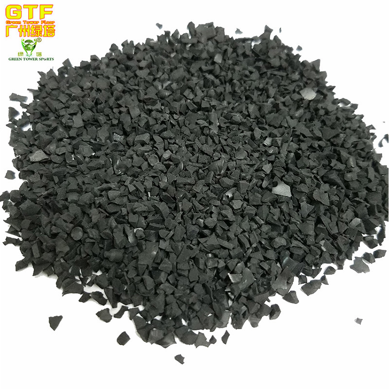 Rubber granules for Artificial Grass Turf sports field Infilling.