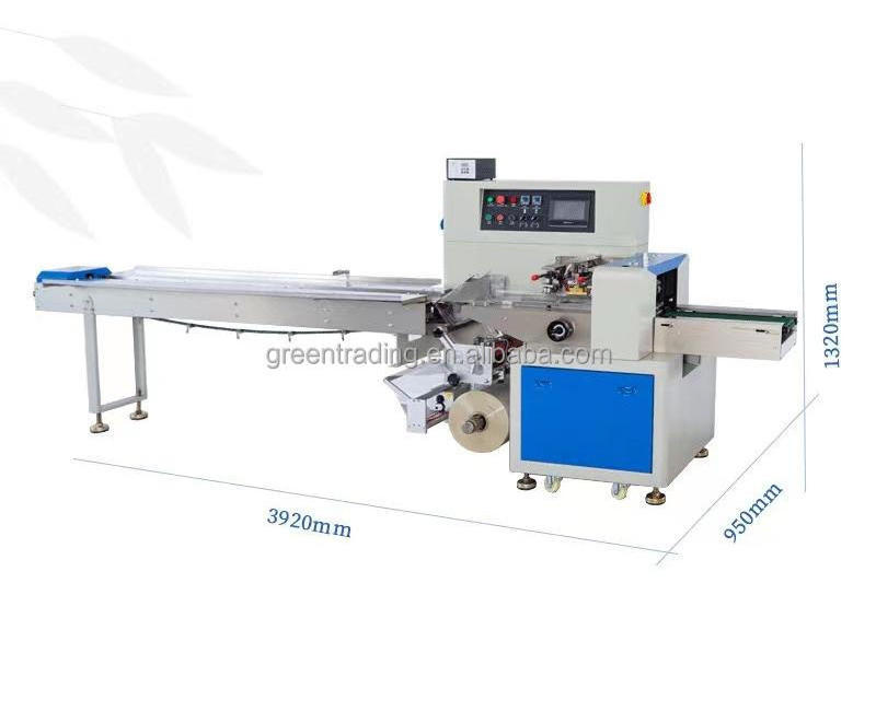 Automatic Pillow Packing Machine Small Candy Sweets Package cake wrapping machine horizontal packing machine