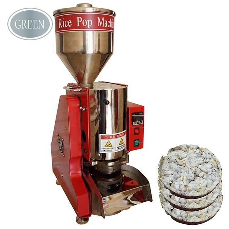 360PCS/H Korea Mini Puffed Rice Pop Puff Snack Food Rice Cake Making Popping Machines Cracker Popped Round Rice Cake Machine