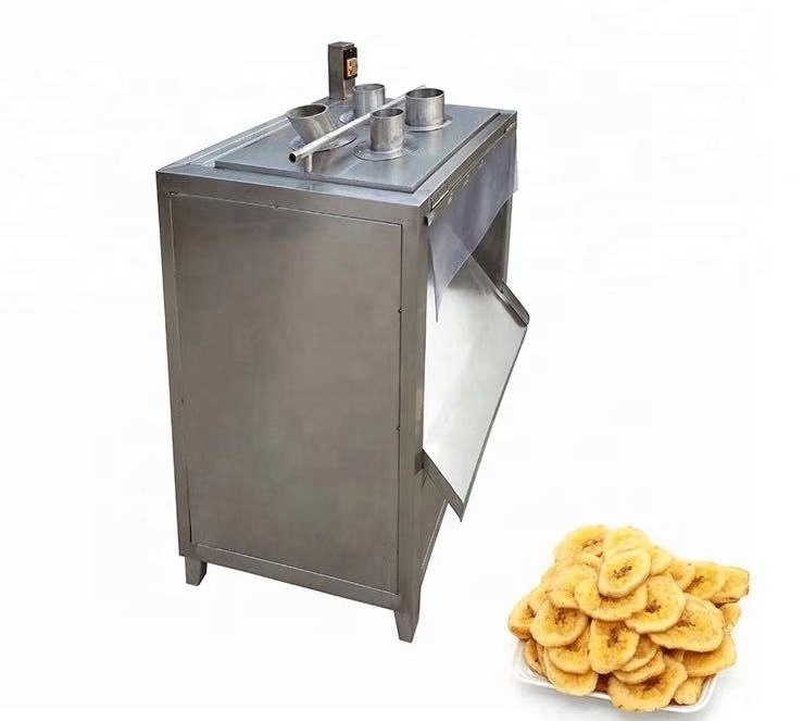 Small Scale  Banana Peeling Slicer Cutting Frying Production Line Plantain Chips Making Machine