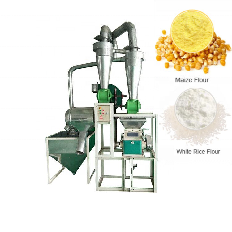 100-500kg/h  Wheat Maize Corn Flour Mill Plant/ Flour Mill With Roller Body /Wheat Corn Four Milling Machine Super Fine Flour