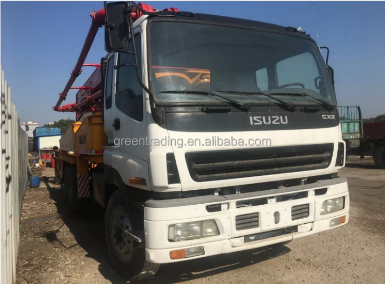 zoomlion sany used concrete pumps truck 36m 38m 42m 56m 60meters pump boom second hand concrete pump trucks for sale in Libya