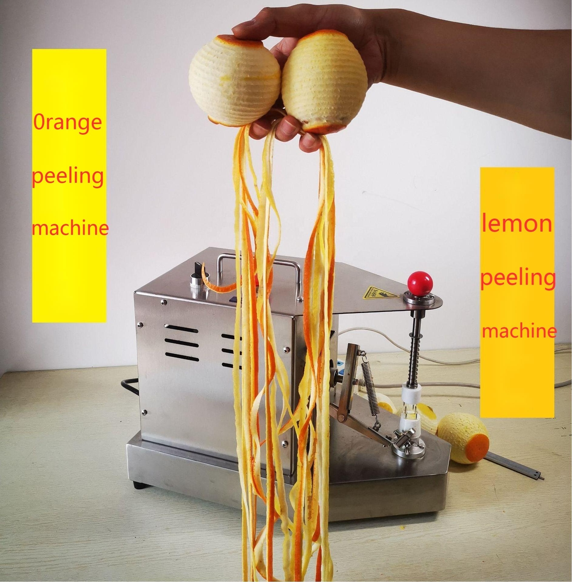 300-1000pcs/h commercial orange lemon skin removing peeling peeler machine