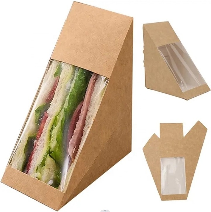 Green Treasure  Custom Cartoon Toast Bread Wrapping Packaging Paper Boxes Carton Breakfast Egg Drop Sandwich Box