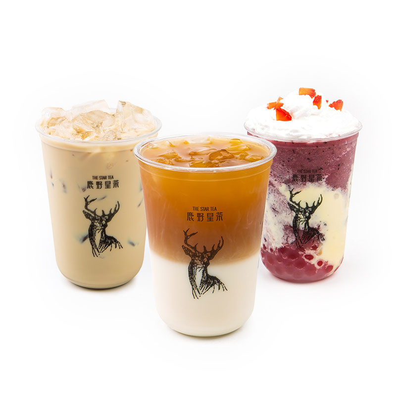 Factory Price 700ml Injection Milk Tea Cup PP Hard Plastic Boba Bubble Tea Cups