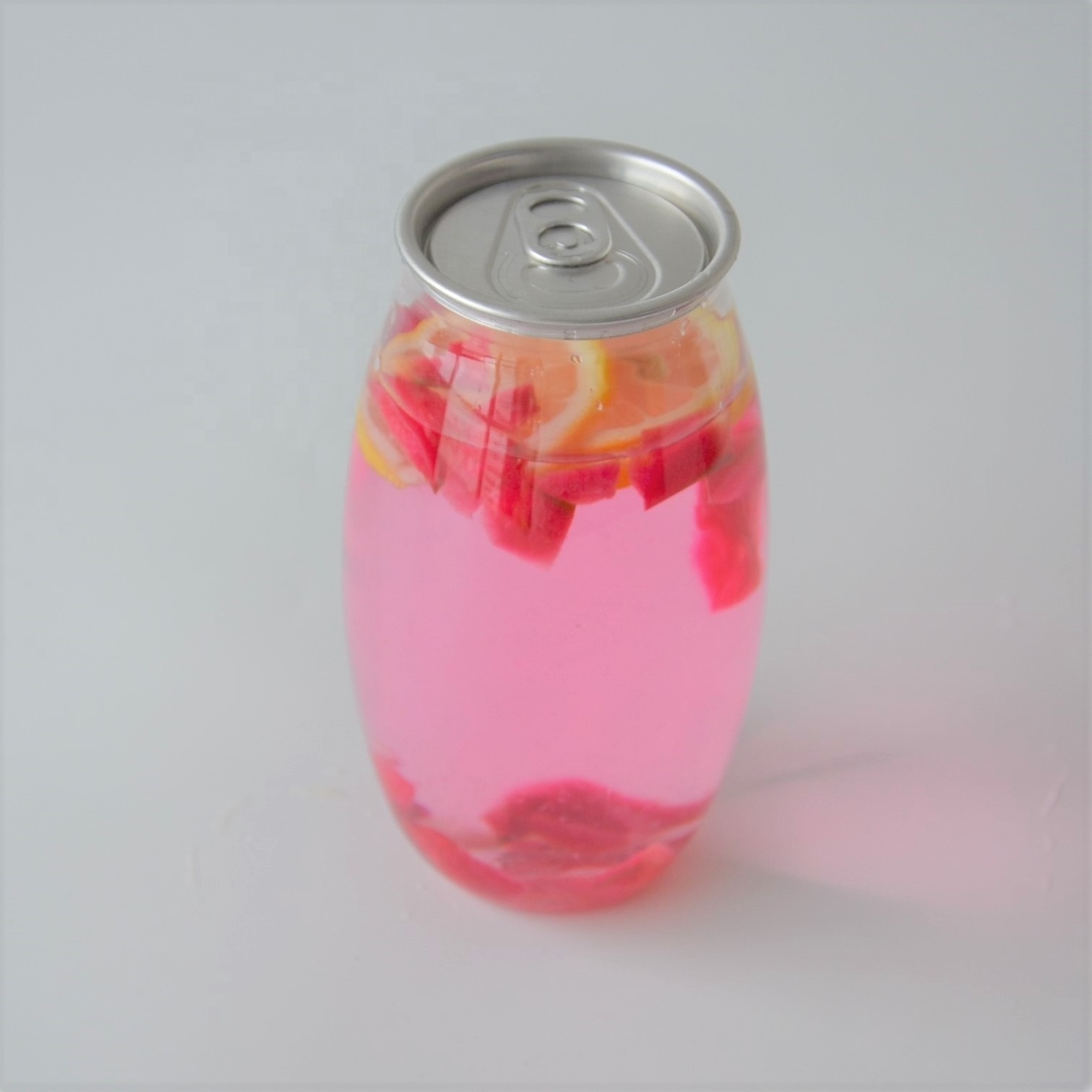 Factory Supplies PET Plastic Easy Open Can Drink Takeaway Can