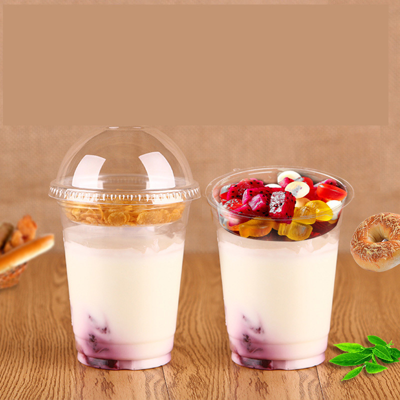 Hot sale portable pet  drinking bottle layer snack cups dessert cups glass portable cup breakfast yogurt pot