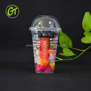 frozen yogurt plastic cup with lid wholesale lemonade plastic cups with custom design biodegradable plastic juice cups with logo