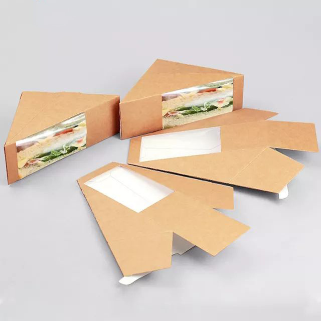 Green Treasure  Custom Cartoon Toast Bread Wrapping Packaging Paper Boxes Carton Breakfast Egg Drop Sandwich Box