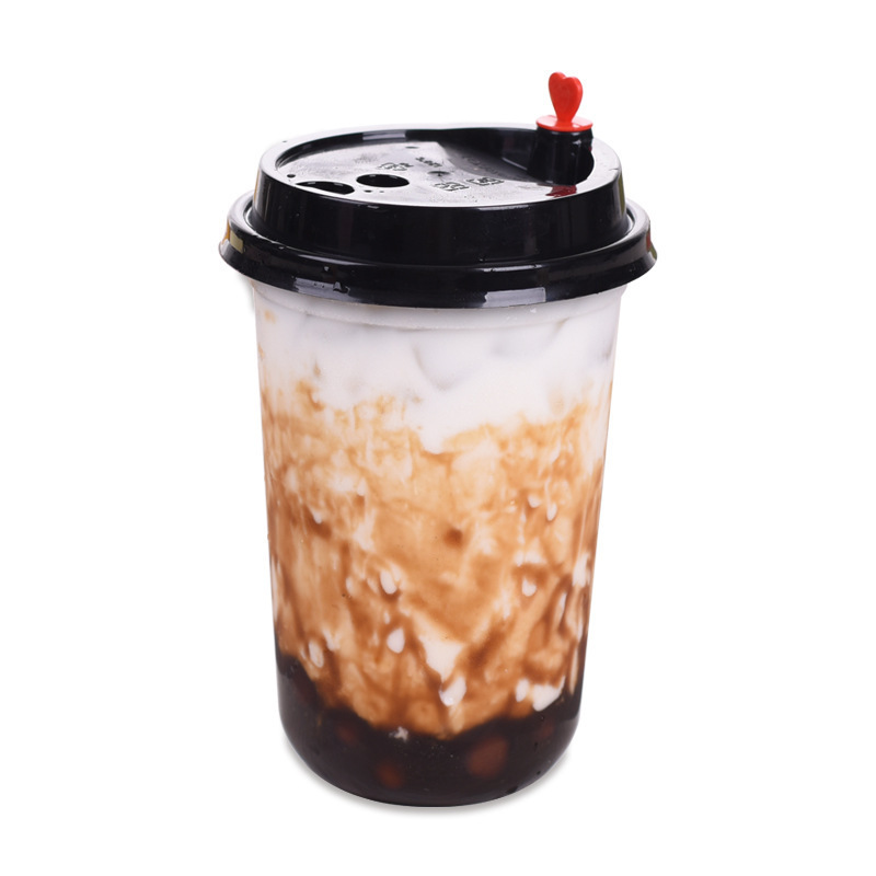 Factory Price 700ml Injection Milk Tea Cup PP Hard Plastic Boba Bubble Tea Cups