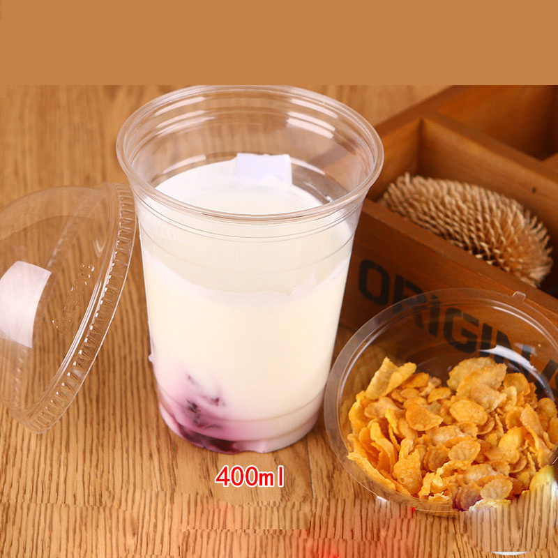 Hot sale portable pet  drinking bottle layer snack cups dessert cups glass portable cup breakfast yogurt pot