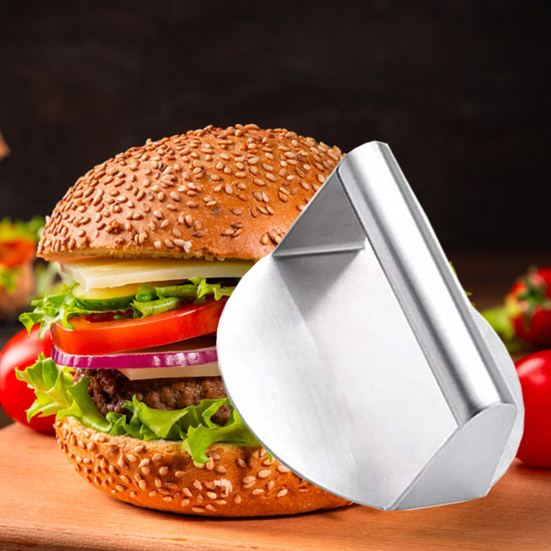 High Quality Durable Square Stainless Steel Hamburger Press Patty Maker Sandwich Press Burger Smasher For Griddle