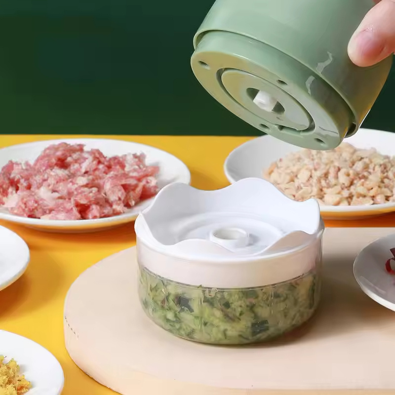 1688 supplier multifunction garlic presser chopper electric mini usb rechargeable garlic grinder meat chili grinder chopper