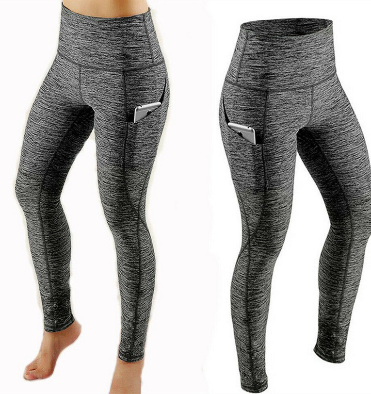 Dropshipping New  Leggings With Phone Pocket High Waist Plus Yoga Pants Running Driving Stretch Yoga Leggings Hot Style