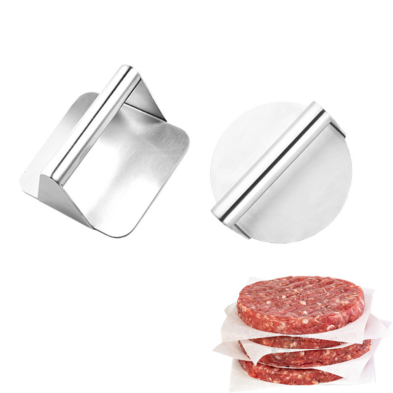 High Quality Durable Square Stainless Steel Hamburger Press Patty Maker Sandwich Press Burger Smasher For Griddle