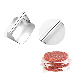 High Quality Durable Square Stainless Steel Hamburger Press Patty Maker Sandwich Press Burger Smasher For Griddle